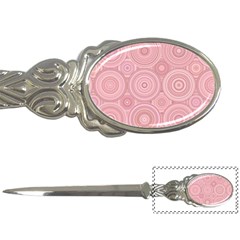 Pink Retro Texture With Circles, Retro Circles Background, Letter Opener by kyorashop23