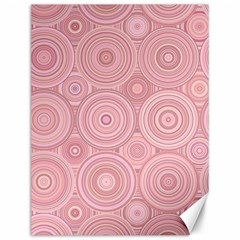 Pink Retro Texture With Circles, Retro Circles Background, Canvas 12  X 16  by kyorashop23