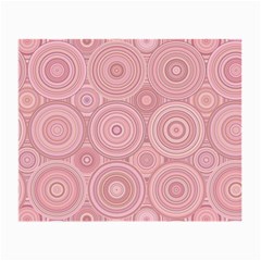 Pink Retro Texture With Circles, Retro Circles Background, Small Glasses Cloth by kyorashop23