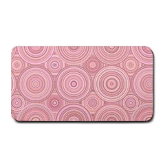 Pink Retro Texture With Circles, Retro Circles Background, Medium Bar Mat