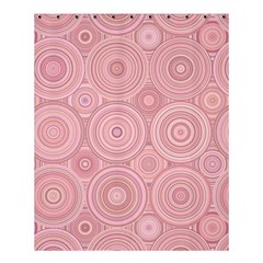 Pink Retro Texture With Circles, Retro Circles Background, Shower Curtain 60  X 72  (medium)  by kyorashop23