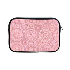 Pink Retro Texture With Circles, Retro Circles Background, Apple Ipad Mini Zipper Cases by kyorashop23