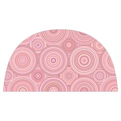 Pink Retro Texture With Circles, Retro Circles Background, Anti Scalding Pot Cap by kyorashop23