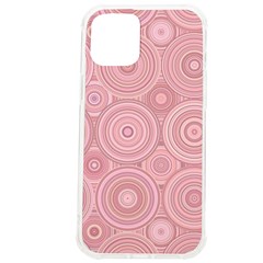 Pink Retro Texture With Circles, Retro Circles Background, Iphone 12 Pro Max Tpu Uv Print Case