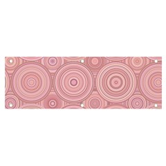 Pink Retro Texture With Circles, Retro Circles Background, Banner And Sign 6  X 2 