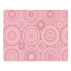 Pink Retro Texture With Circles, Retro Circles Background, Premium Plush Fleece Blanket (large) by kyorashop23