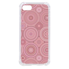 Pink Retro Texture With Circles, Retro Circles Background, Iphone Se