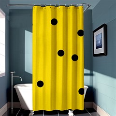 Punch Hole, Black Hole Shower Curtain 36  x 72  (Stall) 