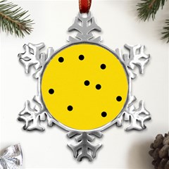 Punch Hole, Black Hole Metal Small Snowflake Ornament by kyorashop23