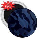 Purple Camo 3  Magnets (10 pack)  Front