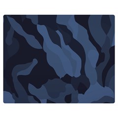 Purple Camo Two Sides Premium Plush Fleece Blanket (teen Size) by kyorashop23