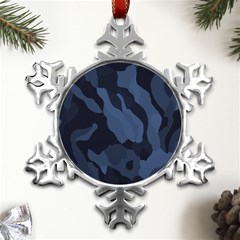 Purple Camo Metal Small Snowflake Ornament by kyorashop23