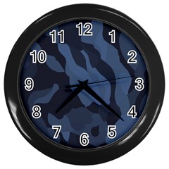 Purple Camo Wall Clock (black) by kyorashop23