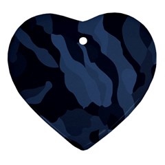 Purple Camo Ornament (heart)