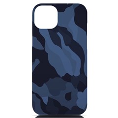 Purple Camo Iphone 14 Plus Black Uv Print Case by kyorashop23