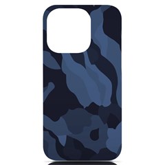 Purple Camo Iphone 14 Pro Black Uv Print Case by kyorashop23