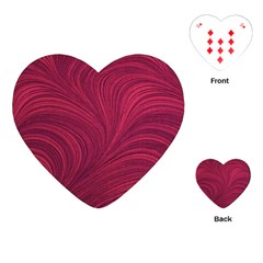 Purple Fabric Texture, Fabric Backgrounds With Lines Playing Cards Single Design (heart)