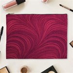 Purple Fabric Texture, Fabric Backgrounds With Lines Cosmetic Bag (XL) Front