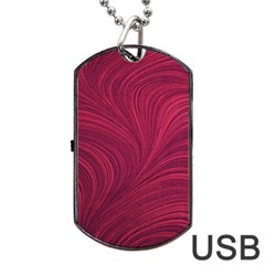 Purple Fabric Texture, Fabric Backgrounds With Lines Dog Tag Usb Flash (one Side) by kyorashop23