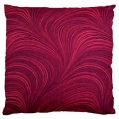 Purple Fabric Texture, Fabric Backgrounds With Lines Large Premium Plush Fleece Cushion Case (one Side) by kyorashop23