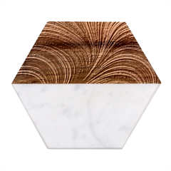 Purple Fabric Texture, Fabric Backgrounds With Lines Marble Wood Coaster (hexagon) 