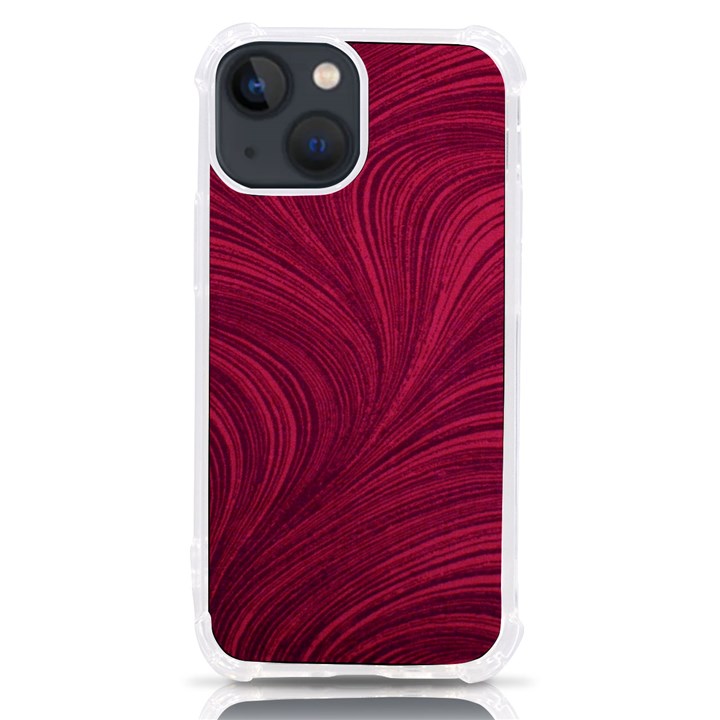 Purple Fabric Texture, Fabric Backgrounds With Lines iPhone 13 mini TPU UV Print Case