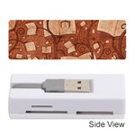 Retro Education Texture, Creative Education Background Memory Card Reader (Stick) Front