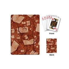 Retro Education Texture, Creative Education Background Playing Cards Single Design (mini)