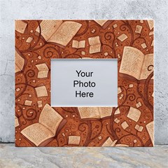 Retro Education Texture, Creative Education Background White Wall Photo Frame 5  X 7  by kyorashop23