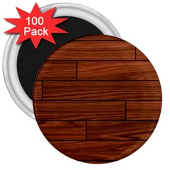 Seamless Wooden Planks Brown Wooden Background 3  Magnets (100 Pack) by kyorashop23