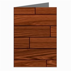 Seamless Wooden Planks Brown Wooden Background Greeting Cards (pkg Of 8)