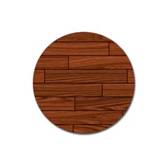 Seamless Wooden Planks Brown Wooden Background Magnet 3  (round) by kyorashop23