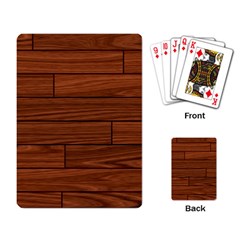 Seamless Wooden Planks Brown Wooden Background Playing Cards Single Design (rectangle) by kyorashop23