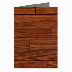 Seamless Wooden Planks Brown Wooden Background Greeting Card by kyorashop23