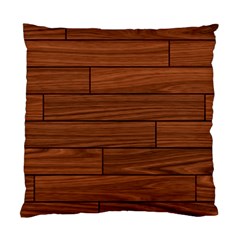 Seamless Wooden Planks Brown Wooden Background Standard Cushion Case (two Sides) by kyorashop23