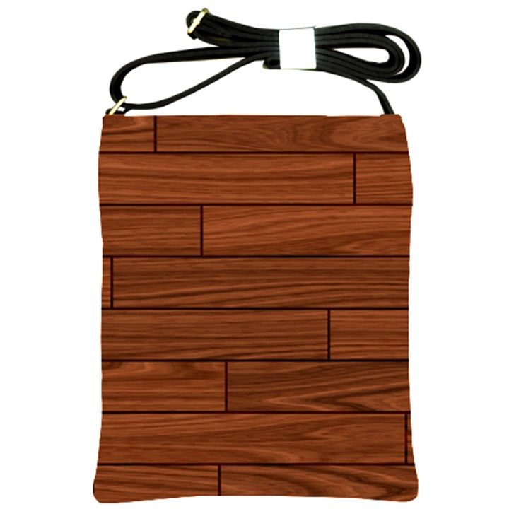 Seamless Wooden Planks Brown Wooden Background Shoulder Sling Bag