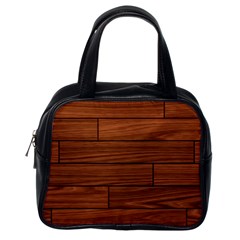 Seamless Wooden Planks Brown Wooden Background Classic Handbag (one Side) by kyorashop23