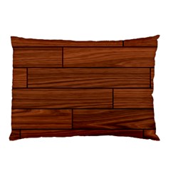 Seamless Wooden Planks Brown Wooden Background Pillow Case (two Sides) by kyorashop23