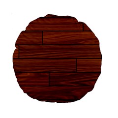 Seamless Wooden Planks Brown Wooden Background Standard 15  Premium Round Cushions by kyorashop23