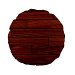 Seamless Wooden Planks Brown Wooden Background Standard 15  Premium Round Cushions Front