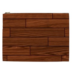 Seamless Wooden Planks Brown Wooden Background Cosmetic Bag (xxl) by kyorashop23