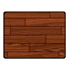 Seamless Wooden Planks Brown Wooden Background Two Sides Fleece Blanket (small) by kyorashop23