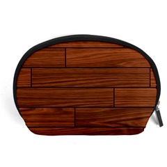 Seamless Wooden Planks Brown Wooden Background Accessory Pouch (large) by kyorashop23