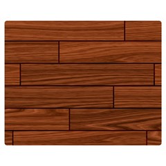 Seamless Wooden Planks Brown Wooden Background Premium Plush Fleece Blanket (medium) by kyorashop23