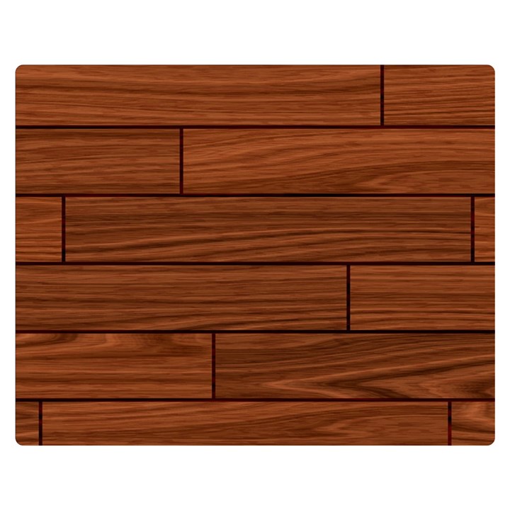 Seamless Wooden Planks Brown Wooden Background Premium Plush Fleece Blanket (Medium)