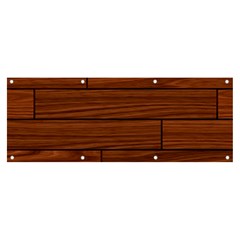 Seamless Wooden Planks Brown Wooden Background Banner And Sign 8  X 3  by kyorashop23