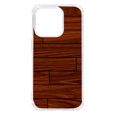 Seamless Wooden Planks Brown Wooden Background Iphone 14 Pro Tpu Uv Print Case by kyorashop23