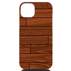 Seamless Wooden Planks Brown Wooden Background Iphone 14 Plus Black Uv Print Case by kyorashop23