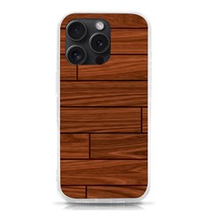 Seamless Wooden Planks Brown Wooden Background Iphone 15 Pro Tpu Uv Print Case by kyorashop23