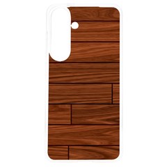 Seamless Wooden Planks Brown Wooden Background Samsung Galaxy S24 6 2 Inch Tpu Uv Case by kyorashop23